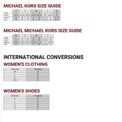 michael kors kids size chart|michael kors girls for daughter.